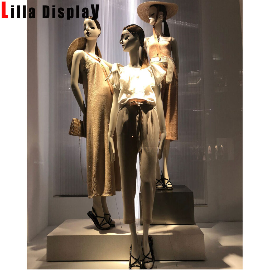 lilladisplay white matt color luxury stylized female mannequins Melody
